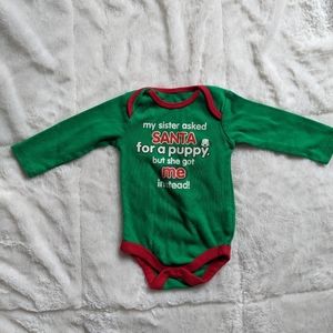 6-9 month christmas onesie